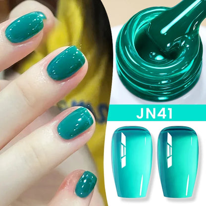 BORN PRETTY 10ml Jelly Nude Gel Nail Polish 50 Colors Semi Transparent Nail Art Nail Supplies Soak off UV LED Nails Gel Varnish