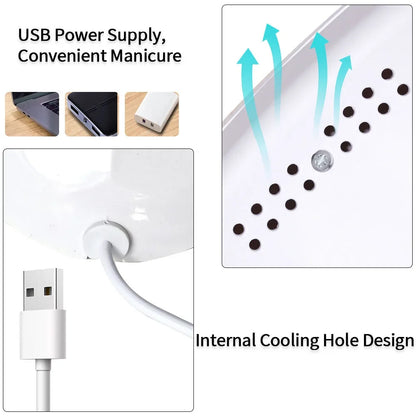 LULAA Nail Dryer Lamp UV Light For Nails Eyes Protection UV Lamp for Gel Nails Gel Nail Polish Curing Dryer Home Salon Tool