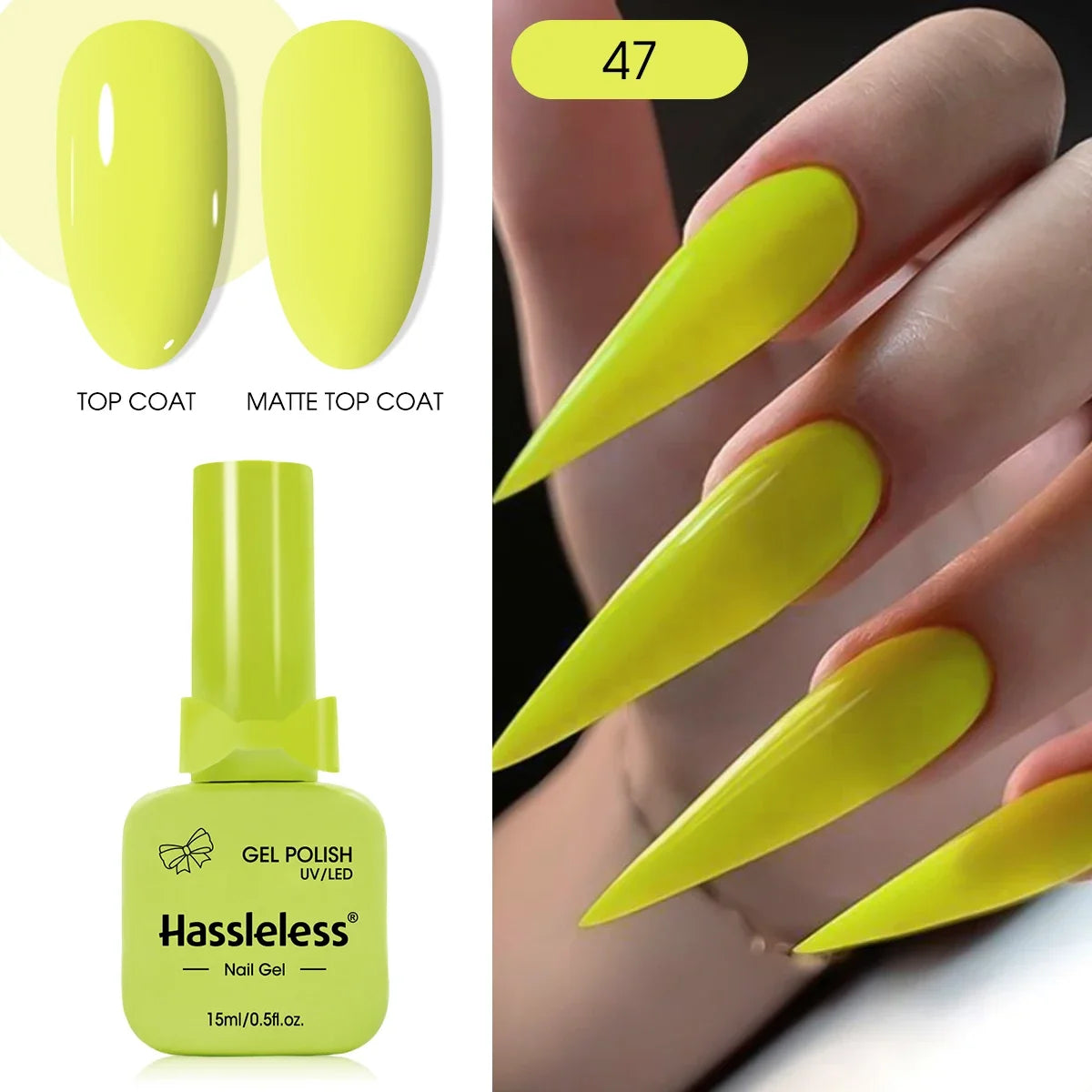Single-use 15ml gel nail polish, convenient for home or salon manicures, easy to remove.