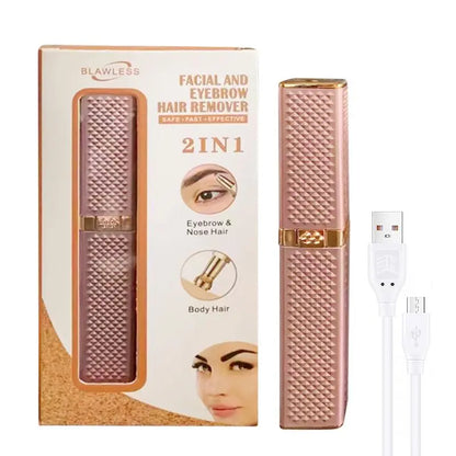 Electric Eyebrow Trimmer 2 In 1 Precise Eyebrow Trimmer Ladies' Lipstick Shaver Multifunctional Makeup Tools Beauty Products