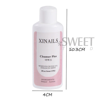 1Bottle Nail Degreaser Liquid Surface Sticky Layer Gel Polish Excess Remover Acetone Nail Extension Auxiliary Nail Cleaner Plus