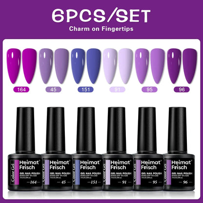 Color Block Series | Glossy Nails 0.24 oz Trendy Candy Foam Gel Semi-Permanent Nail Art Drip LED Nail Salon DIY Nail Art Gel Sea