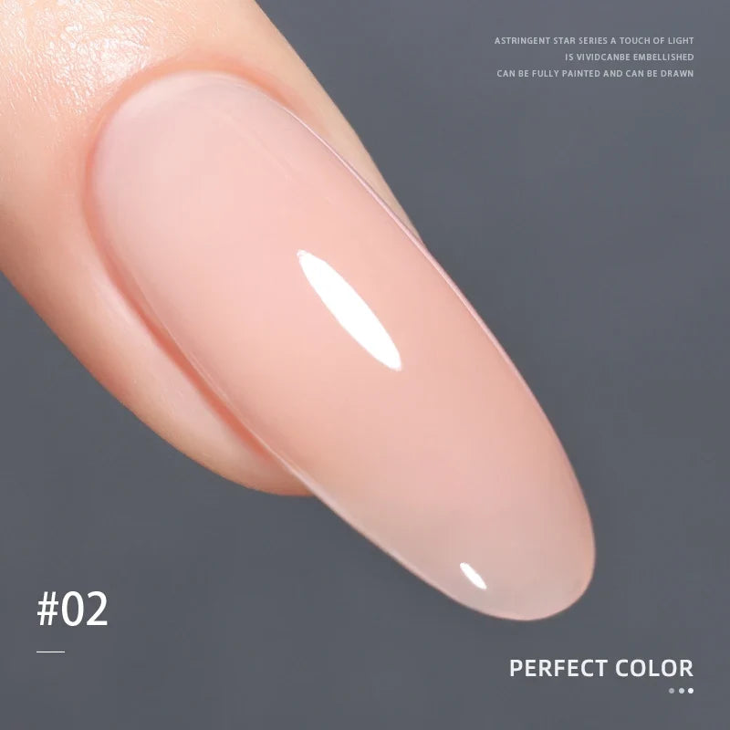 PERFECT COLOR  4-in-1 Builder Nail Gel,20g 12 Colors Rubber Base Gel Polish,Extension for DIY Salon Girls Home,Nail Art Brushes