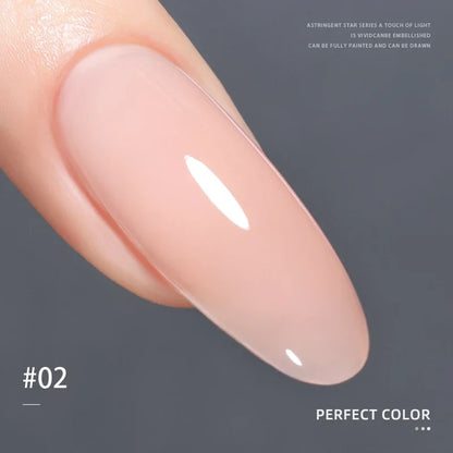 PERFECT COLOR  4-in-1 Builder Nail Gel,20g 12 Colors Rubber Base Gel Polish,Extension for DIY Salon Girls Home,Nail Art Brushes