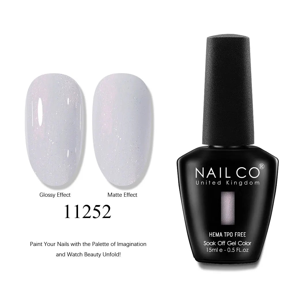 NAILCO 15ml Nails Art Gel Lack Polish Summer Hybrid Nail Varnish Manicure UV Top Coat Base HEMA TPO FREE Esmalte Nail Gel Polish
