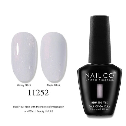 NAILCO 15ml Nails Art Gel Lack Polish Summer Hybrid Nail Varnish Manicure UV Top Coat Base HEMA TPO FREE Esmalte Nail Gel Polish