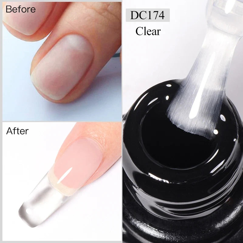 Mtssii 7ml Milky White Quick Extension Gel Nail Polish Nude Construct Hard Gel Semi Permanent Acrylic Extension Nail Art Varnish
