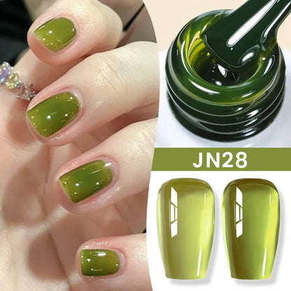 BORN PRETTY 83 Colors 10ml Jelly Nude Gel Nail Polish Autumn Amber Semi Transparent Manicure Soak off UV LED Nails Gel Varnish
