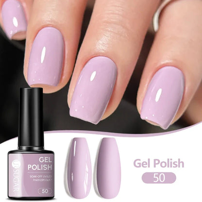 UR SUGAR 7ML Nail Gel Fresh Macaron 107 Colors All For Manicure Semi Permanent Soak Off LED UV Long-Lasting Nail Art Varnish