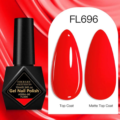 10ml Gel Nail Polish 162 Colors Nail Supplies Vernis Semi Permanent Nail Art Manicure Soak Off LED UV Gel Nail Varnishes Summer