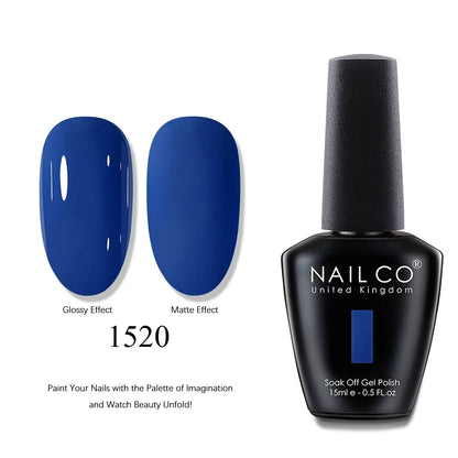 NAILCO 15ml Brown Nails Art Red Color Gel Nail Polish Semi-permanent UV Gel Polish Coffee Manicure Chocolate Hybrid Nail Varnish