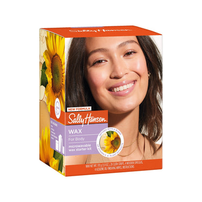 Sally Hansen All-over Body Wax Hair Removing Wax Kit, Salon Results, Long Lasting - Renee Lane Company