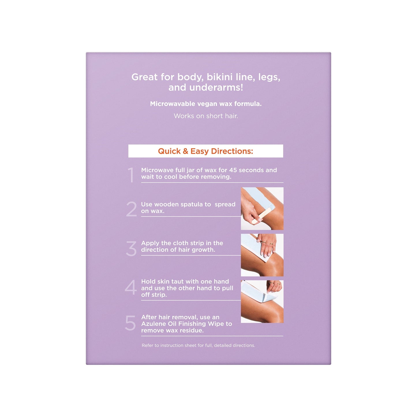 Sally Hansen All-over Body Wax Hair Removing Wax Kit, Salon Results, Long Lasting - Renee Lane Company