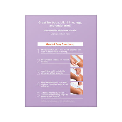 Sally Hansen All-over Body Wax Hair Removing Wax Kit, Salon Results, Long Lasting - Renee Lane Company