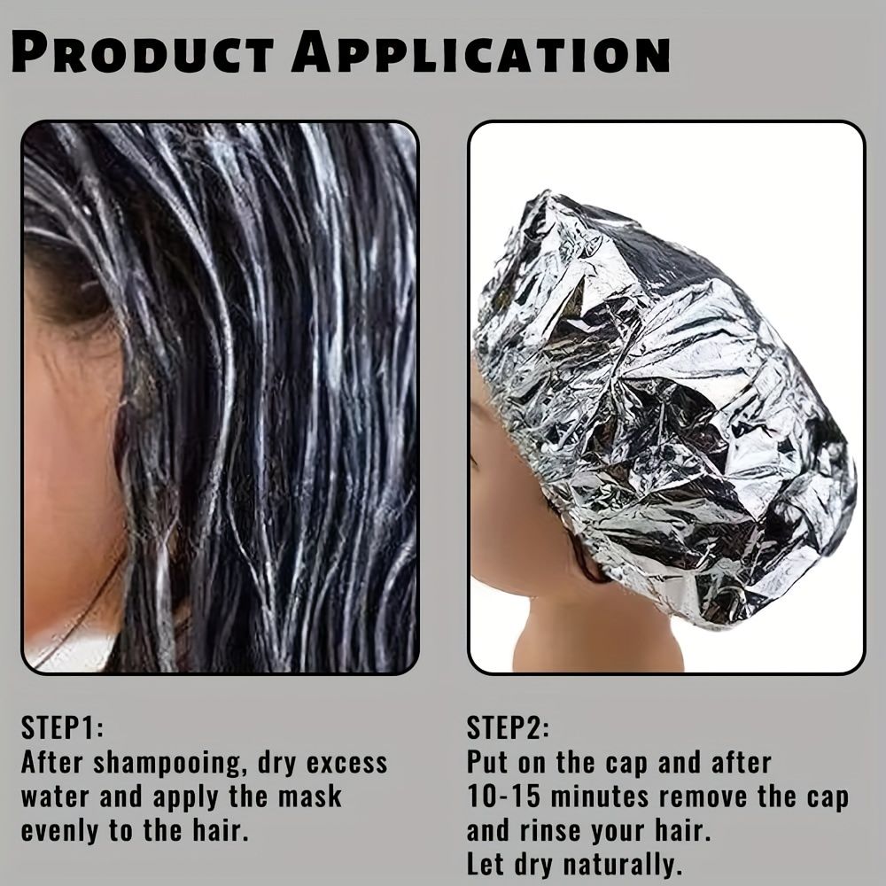 Salon-Quality Disposable Aluminum Foil Hair Dye Cap for Deep Conditioning and Home Use - Renee Lane Company