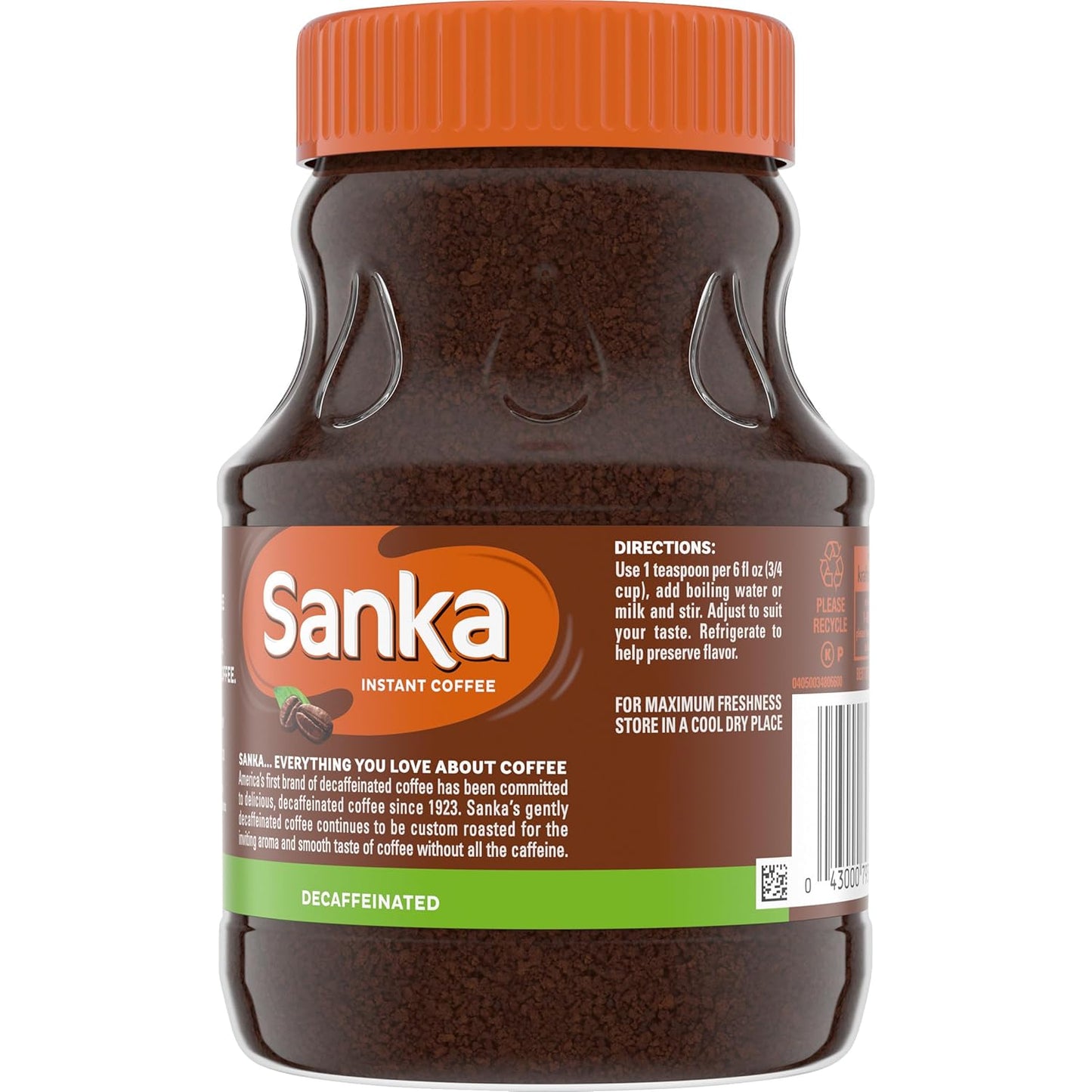 Sanka Decaf Instant Coffee, 8 oz Jar - Renee Lane Company