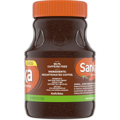 Sanka Decaf Instant Coffee, 8 oz Jar - Renee Lane Company