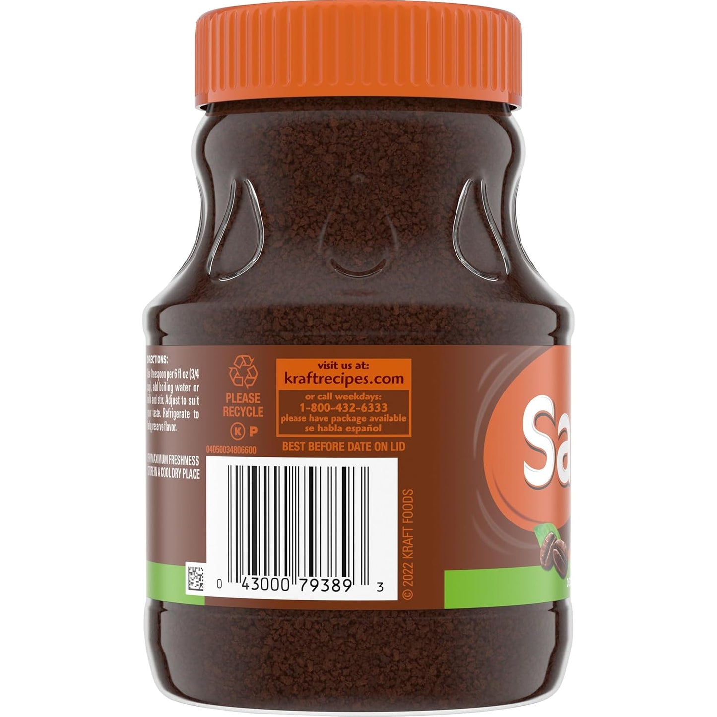 Sanka Decaf Instant Coffee, 8 oz Jar - Renee Lane Company
