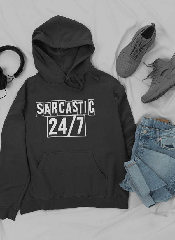 Sarcastic 24/7 Hoodie - Renee Lane Company