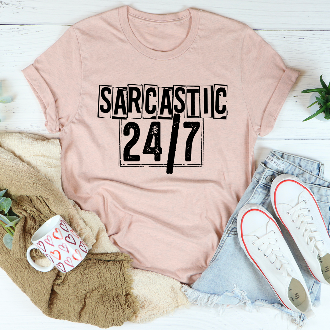 Sarcastic 24/7 T-Shirt - Renee Lane Company