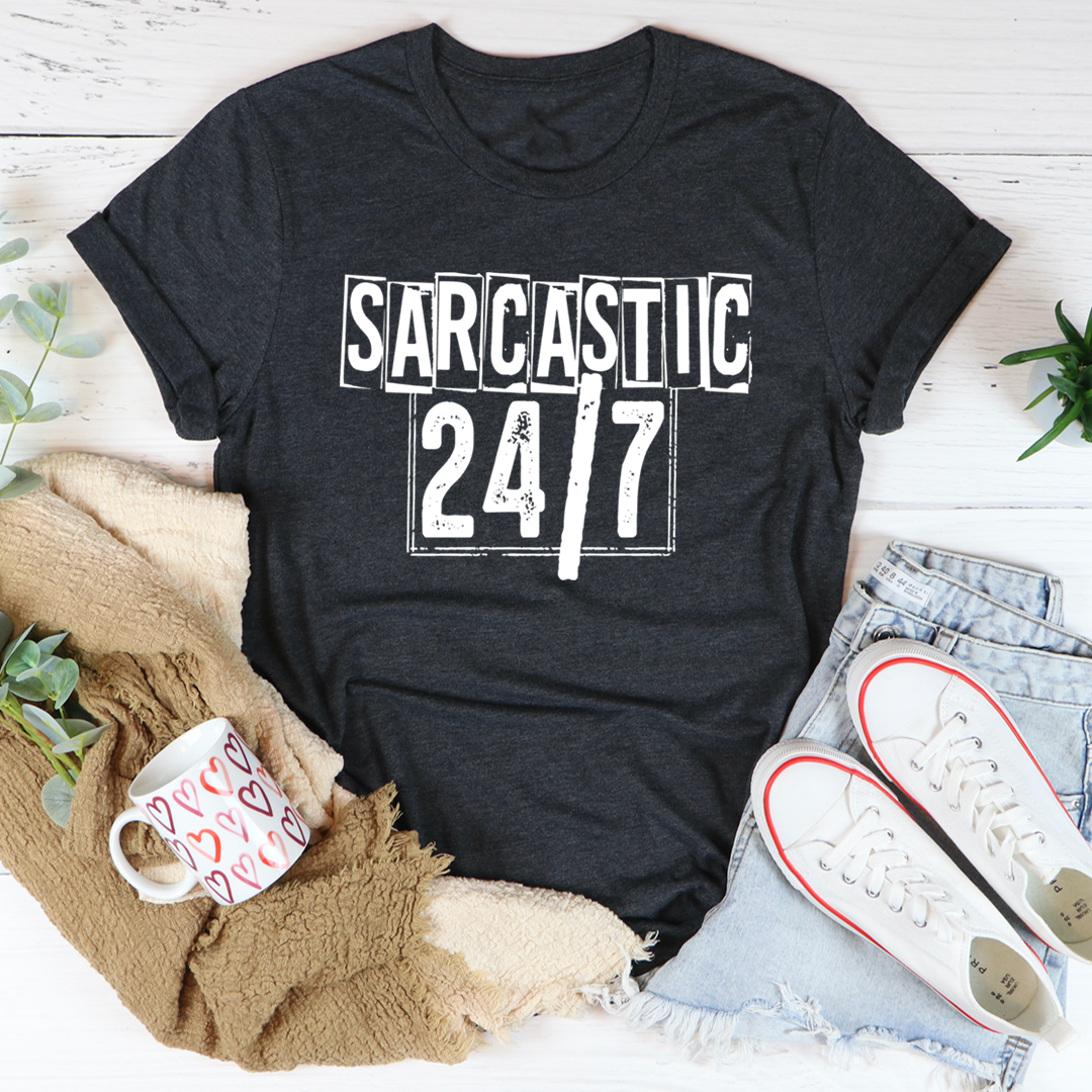 Sarcastic 24/7 T-Shirt - Renee Lane Company