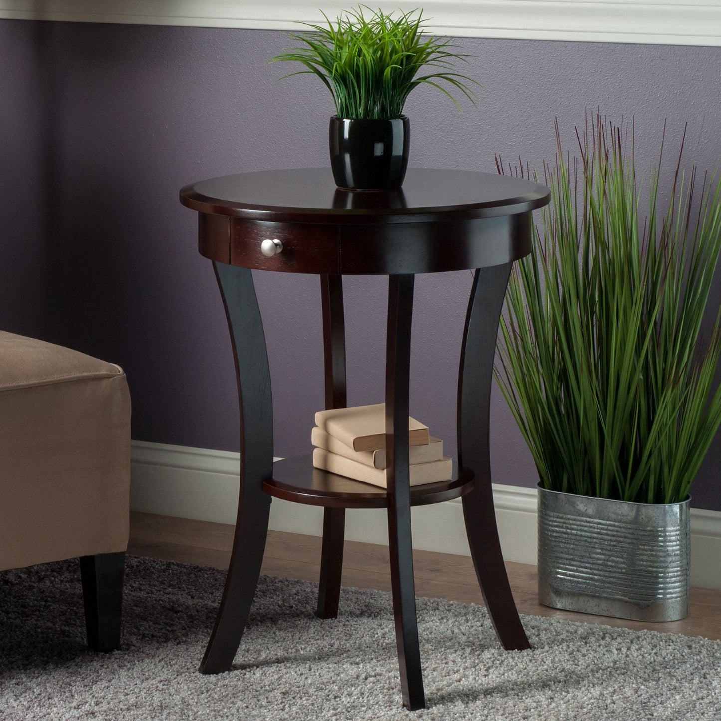 Sasha Round Accent Table - Renee Lane Company