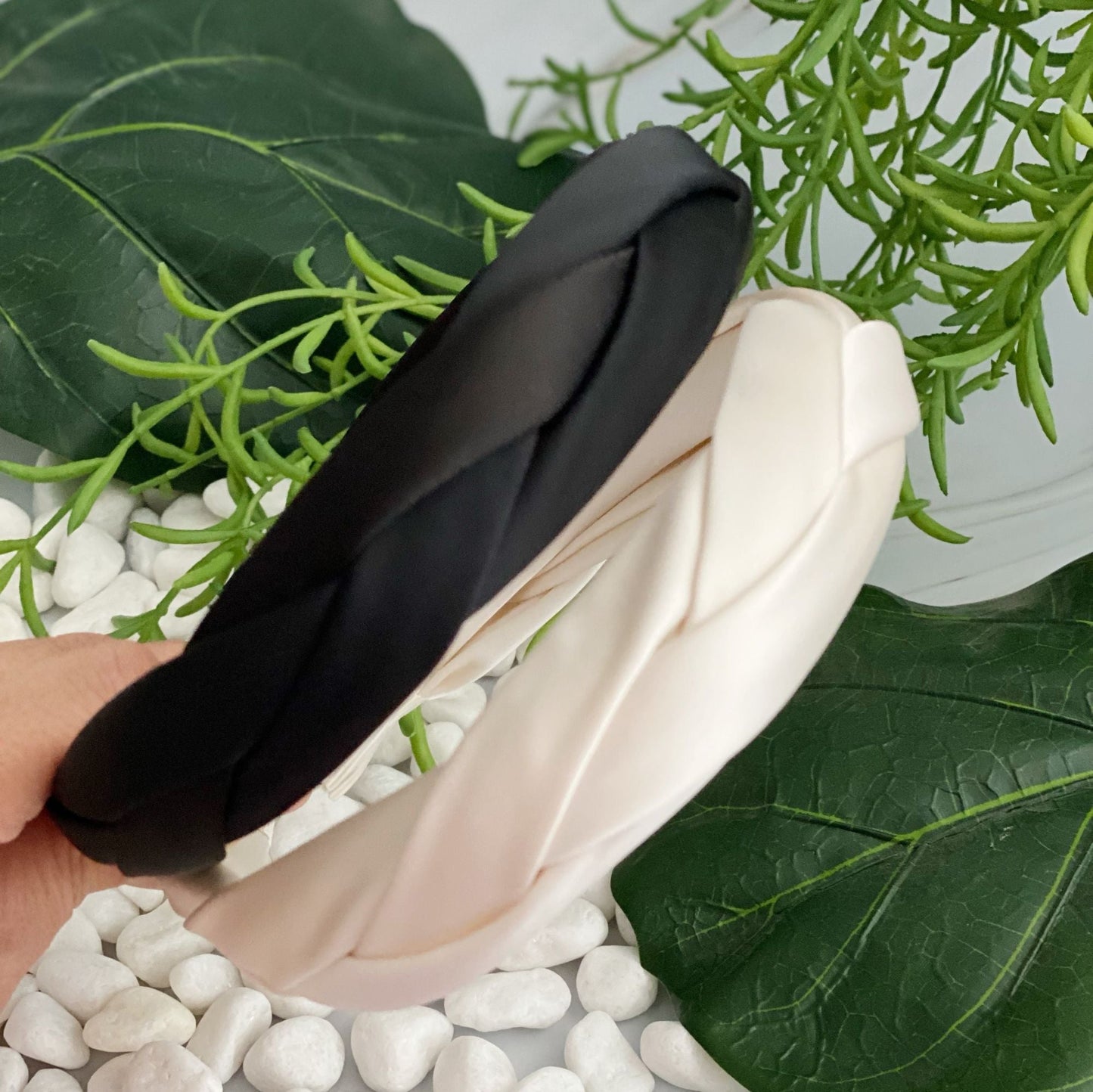 Satin Silk Braid Headband - Renee Lane Company