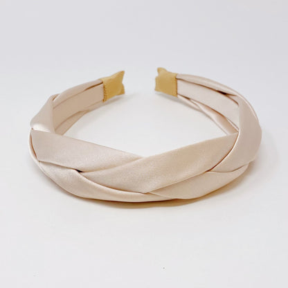 Satin Silk Braid Headband - Renee Lane Company