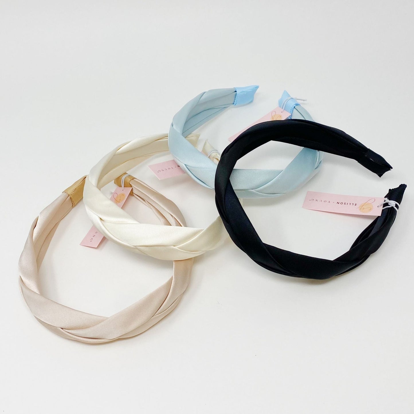 Satin Silk Braid Headband - Renee Lane Company