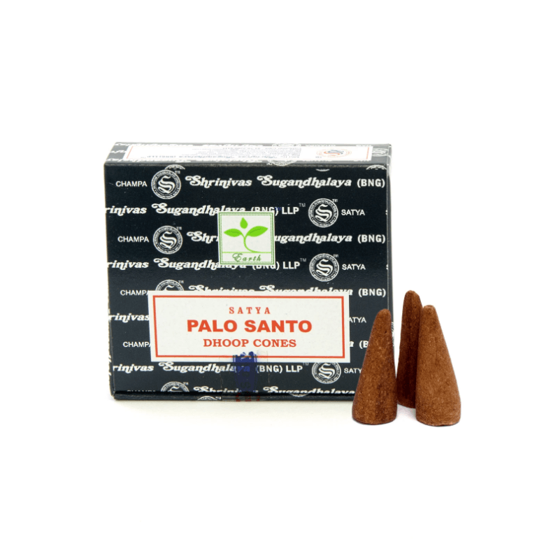 Satya Palo Santo Incense (Dhoop) Cones - 12 Cones Pack - Renee Lane Company