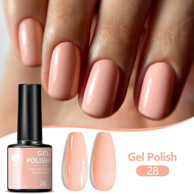 UR SUGAR 7ML Nail Gel Fresh Macaron 107 Colors All For Manicure Semi Permanent Soak Off LED UV Long-Lasting Nail Art Varnish
