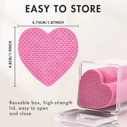LULAA Glue Wipes Lint Free Nail Wipes Non-Woven Fabric Lash Glue Wipes Nail Polish Remover Wipes Use for Nail Polish Remover