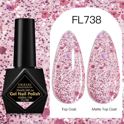 10ml Gel Nail Polish 162 Colors Nail Supplies Vernis Semi Permanent Nail Art Manicure Soak Off LED UV Gel Nail Varnishes Summer