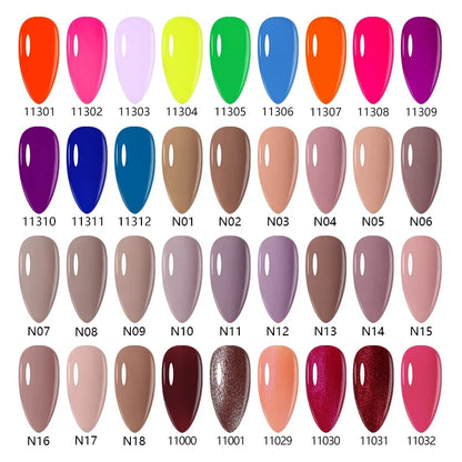 NAILCO 15ml Nails Art Gel Lack Polish Summer Hybrid Nail Varnish Manicure UV Top Coat Base HEMA TPO FREE Esmalte Nail Gel Polish