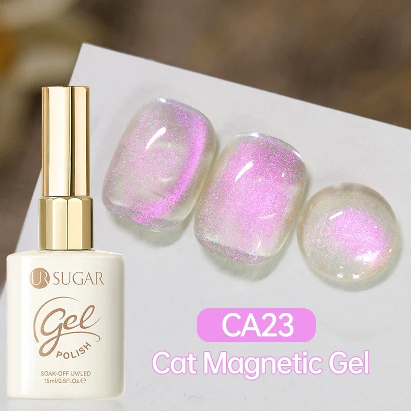 UR SUGAR 15ml Cat Magnetic Gel Nail Polish 30 Colors Semi Permanent Magnetic Gel UV/LED Soak Off Painting Vanrish Design