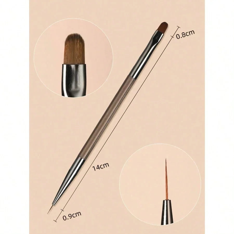 Acrylic Nail Brush Set Acrylic Powder Brush PolyExtension Gel Brush Nail Polish Carving Pen ForWomen Home Solon Diy Nail Art Brushes NailPen,Pinceau Ongle Gel