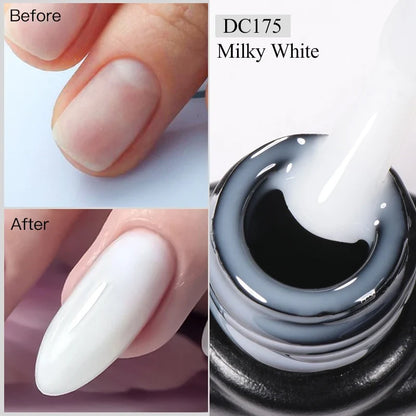 Mtssii 7ml Milky White Quick Extension Gel Nail Polish Nude Construct Hard Gel Semi Permanent Acrylic Extension Nail Art Varnish