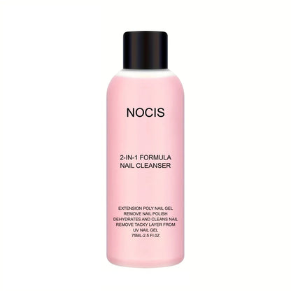 2in 1 Gel Cleanser for Nails & Polish Remover, Professional Slip Solution for Poly Gel Nails for & LED Gel, Anti-Stick Formula,