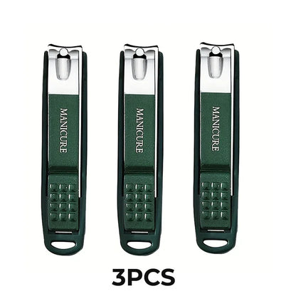 Stainless Steel Nail Clippers Manicure Tools Large Opening Nail Trimmer Anti Splash Design Sharp Edge Christmas Gift