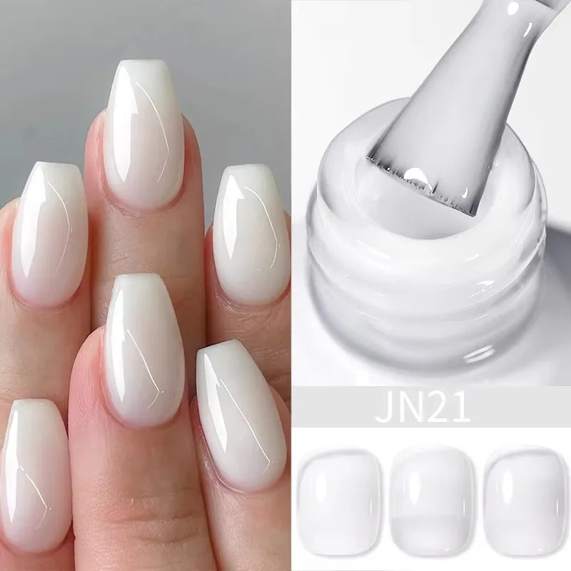 BORN PRETTY 10ml Jelly Nude Gel Nail Polish 50 Colors Semi Transparent Nail Art Nail Supplies Soak off UV LED Nails Gel Varnish