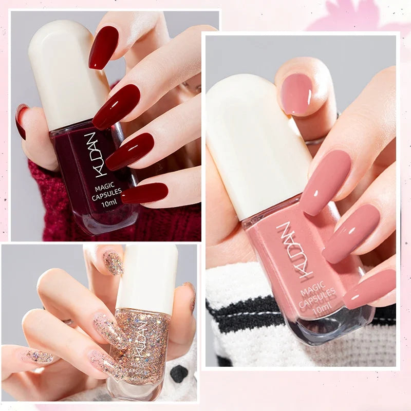 10ml Water-Based Peel Off Nail Polish 40 Colors Long Lasting Quick Drying No Need of Lamp to Cure Nail Supplies Manicure Nails