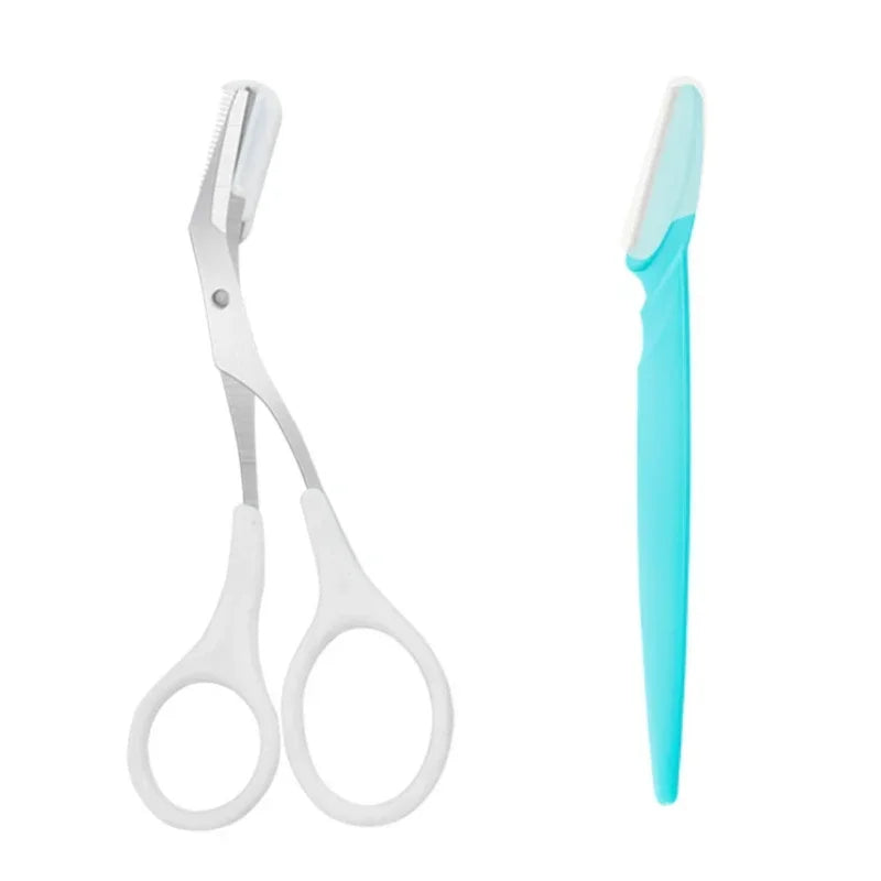 Eyebrow Trimmer Scissor Beauty Products for Women Eyebrow Scissors with Comb Beauty Scissors  Stainless Steel Makeup Accessories