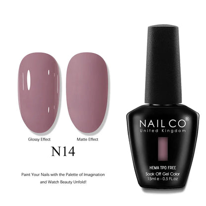 NAILCO 15ml Nails Art Gel Lack Polish Summer Hybrid Nail Varnish Manicure UV Top Coat Base HEMA TPO FREE Esmalte Nail Gel Polish
