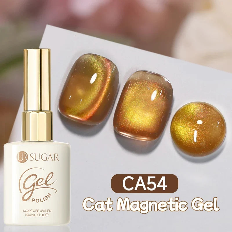 UR SUGAR 15ml Cat Magnetic Gel Nail Polish 30 Colors Semi Permanent Magnetic Gel UV/LED Soak Off Painting Vanrish Design