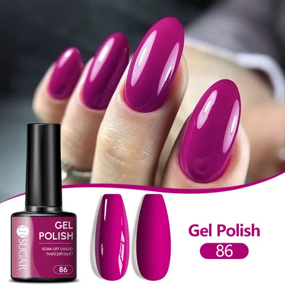UR SUGAR 7ML Nail Gel Fresh Macaron 107 Colors All For Manicure Semi Permanent Soak Off LED UV Long-Lasting Nail Art Varnish