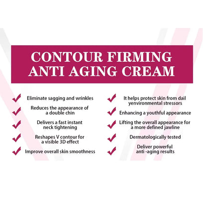 V-Shaped Face Cream Lift Firm Tighten Remove Double Chins To Create A Small V Slim-ming Face Anti Agin-g Beauty Massage Products