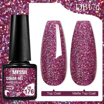 Mtssii 6ML Chocolate Color Gel Nail Polish Brown Semi Permanent UV Gel Autumn Winter Popular Soak Off Nail Art Gel Varnishes