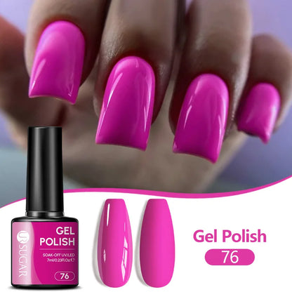 UR SUGAR 7ML Nail Gel Fresh Macaron 107 Colors All For Manicure Semi Permanent Soak Off LED UV Long-Lasting Nail Art Varnish