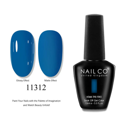 NAILCO 15ml Nails Art Gel Lack Polish Summer Hybrid Nail Varnish Manicure UV Top Coat Base HEMA TPO FREE Esmalte Nail Gel Polish