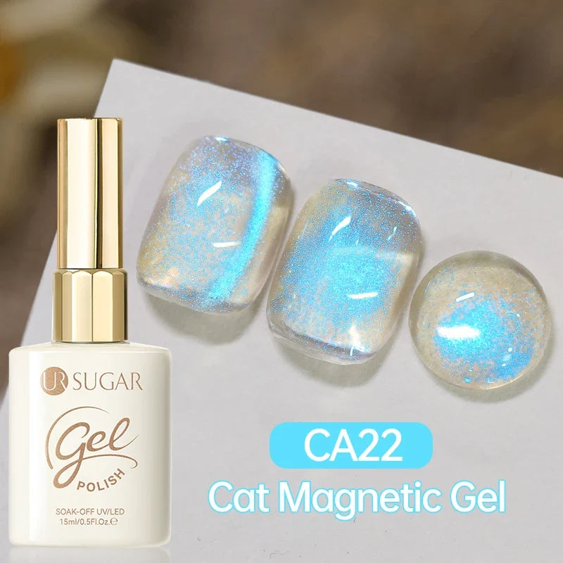 UR SUGAR 15ml Cat Magnetic Gel Nail Polish 30 Colors Semi Permanent Magnetic Gel UV/LED Soak Off Painting Vanrish Design